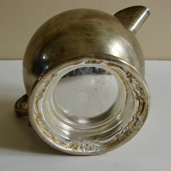 Vintage Silver Plated Creamer Jug Fancy Scroll Details Coffee Tea - Picture 5 of 8